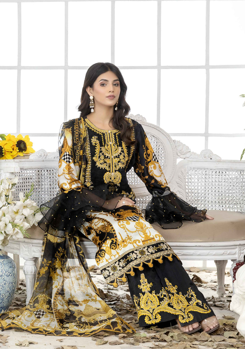 Readymade Antique Gold 3 Piece Silk Pakistani Suit Desi Posh Readymade Antique Gold 3 Piece Silk Pakistani Suit Desi Posh