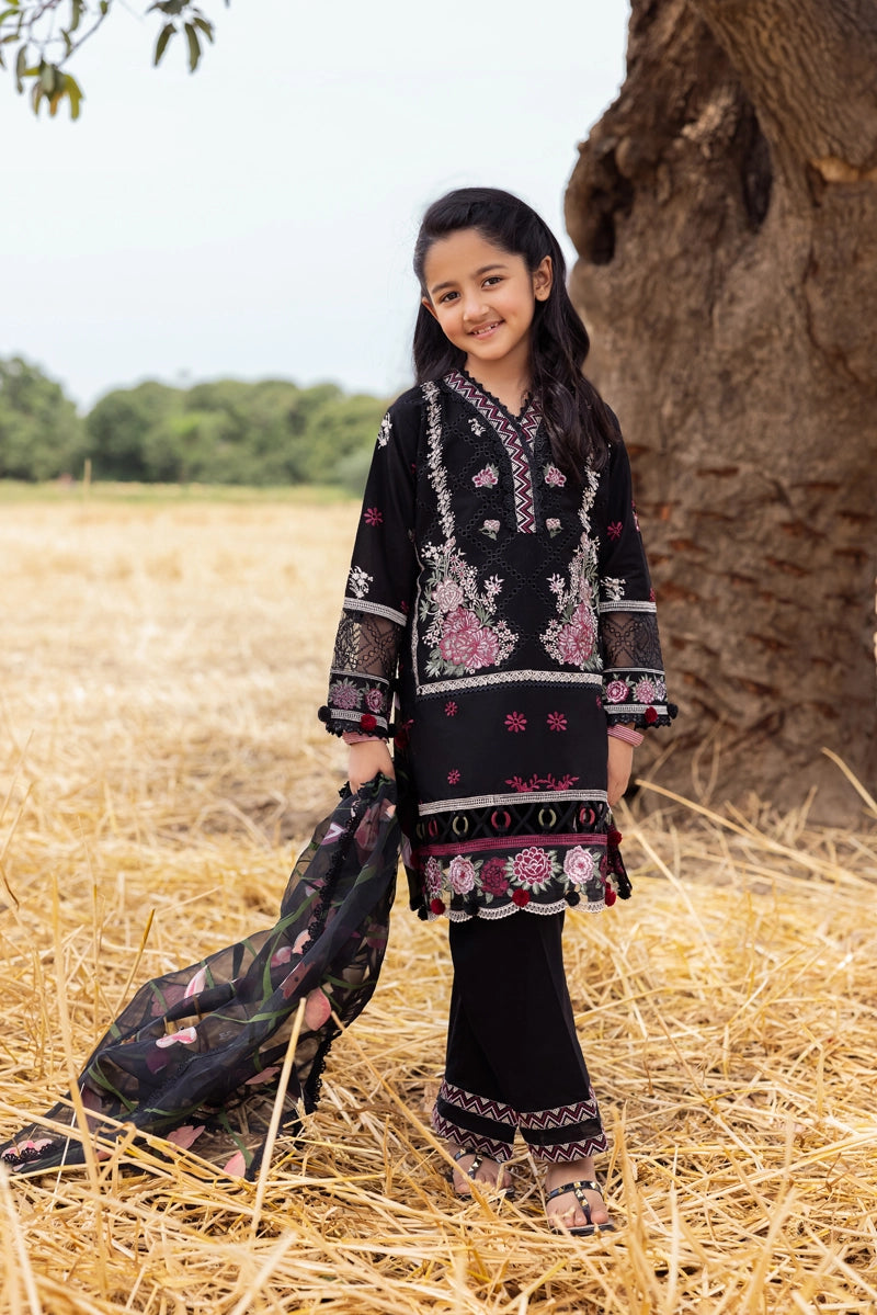 Ayeza khan Heer Mummy & Me Girls Chikan Embroidered Eid Outfit AL1028K