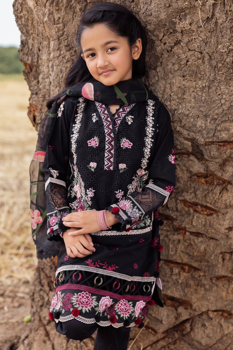 Ayeza khan Heer Mummy & Me Girls Chikan Embroidered Eid Outfit AL1028K