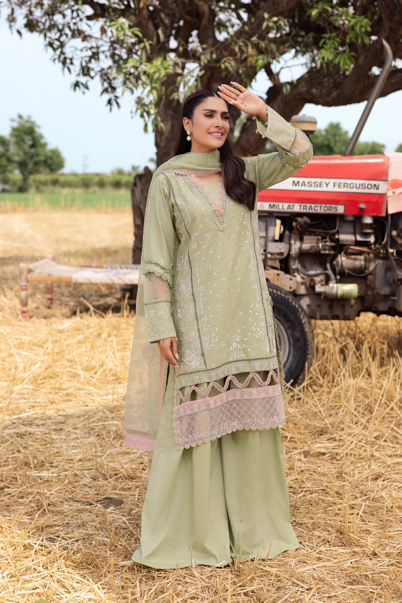 Ayeza Khan Heer Mummy & Me Ladies Chikan Embroidered Eid Outfit AL1026
