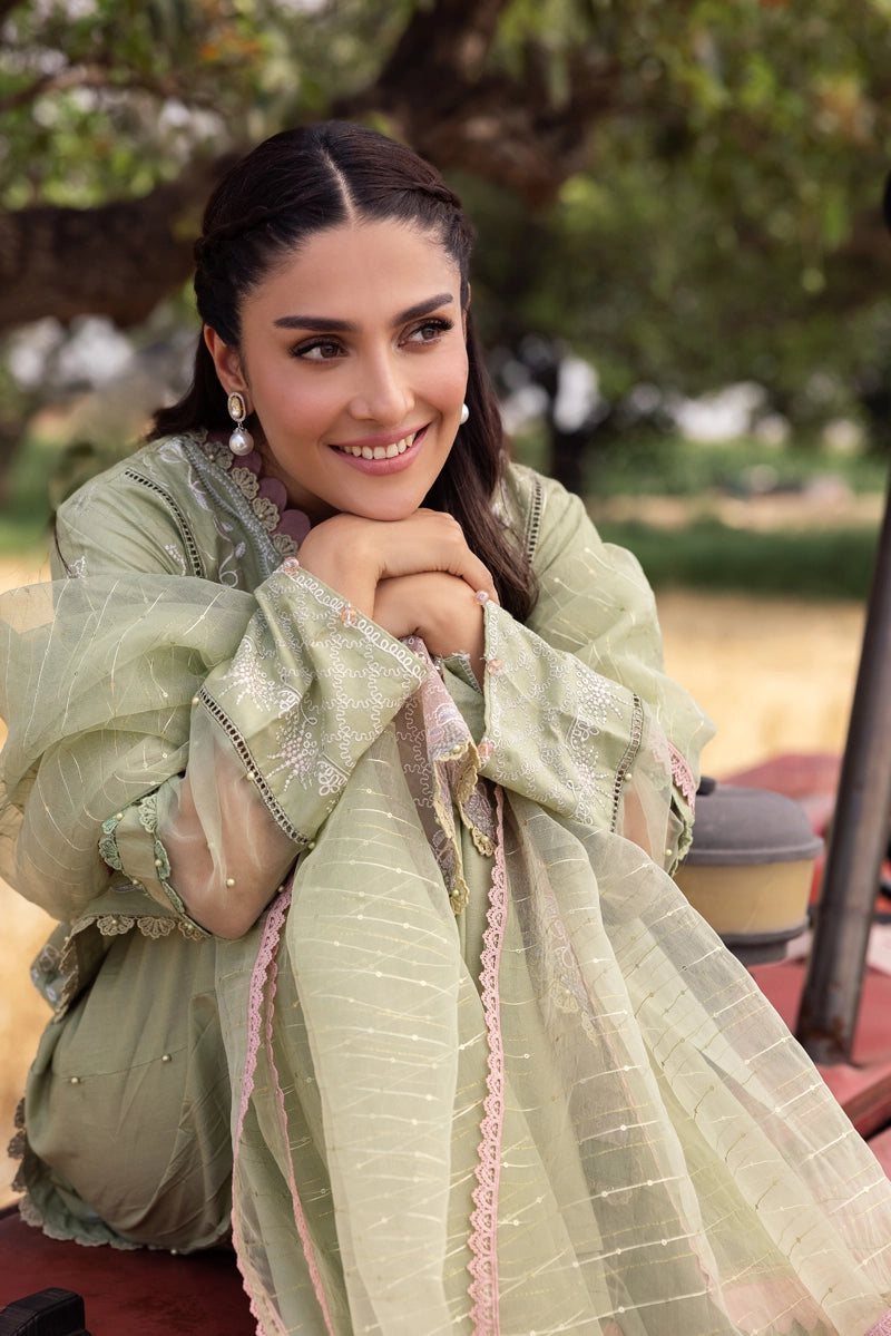 Ayeza Khan Heer Mummy & Me Ladies Chikan Embroidered Eid Outfit AL1026