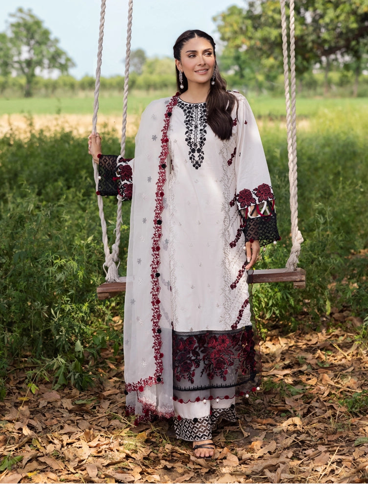 Ayeza Khan Heer Mummy & Me Ladies Chikan Embroidered Eid Outfit AL1029 - Desi Posh