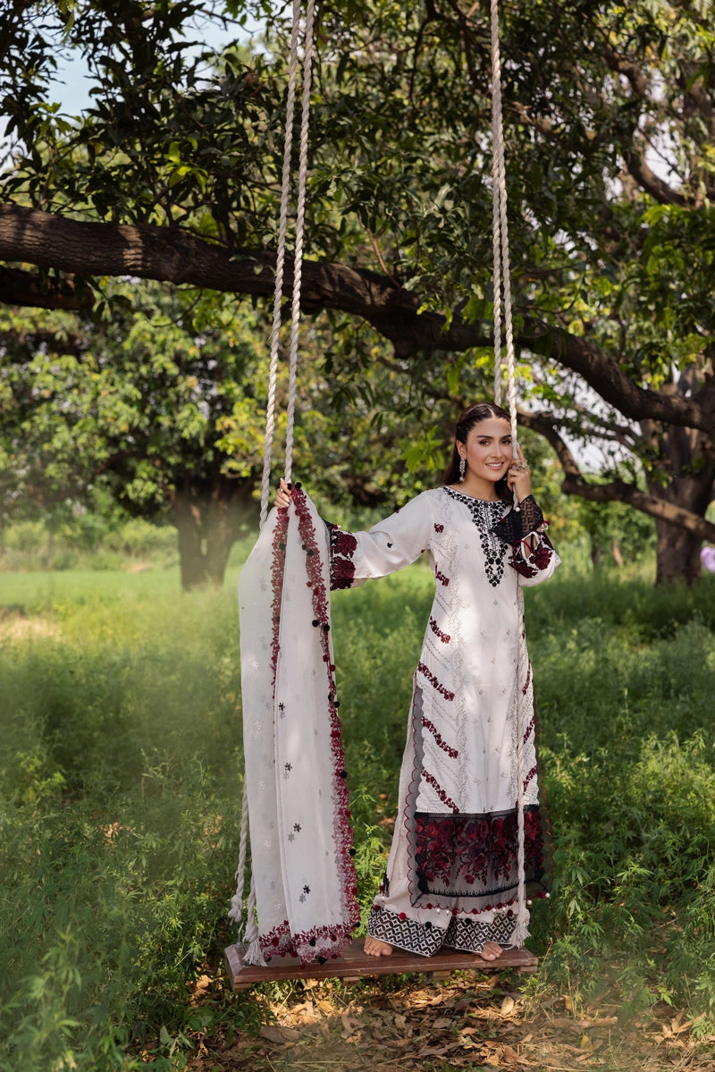 Ayeza Khan Heer Mummy & Me Ladies Chikan Embroidered Eid Outfit AL1029 - Desi Posh