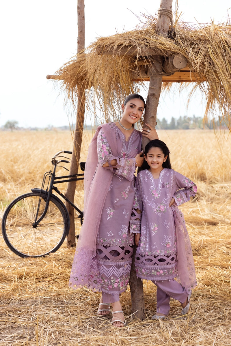Ayeza Khan Heer Mummy & Me Ladies Chikan Embroidered Eid Outfit AL1025