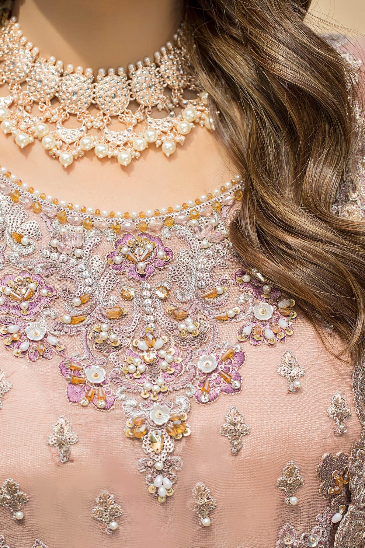 Imrozia Premium Inspired Embroidered 3 Piece Wedding Gharara Outfit - Desi Posh