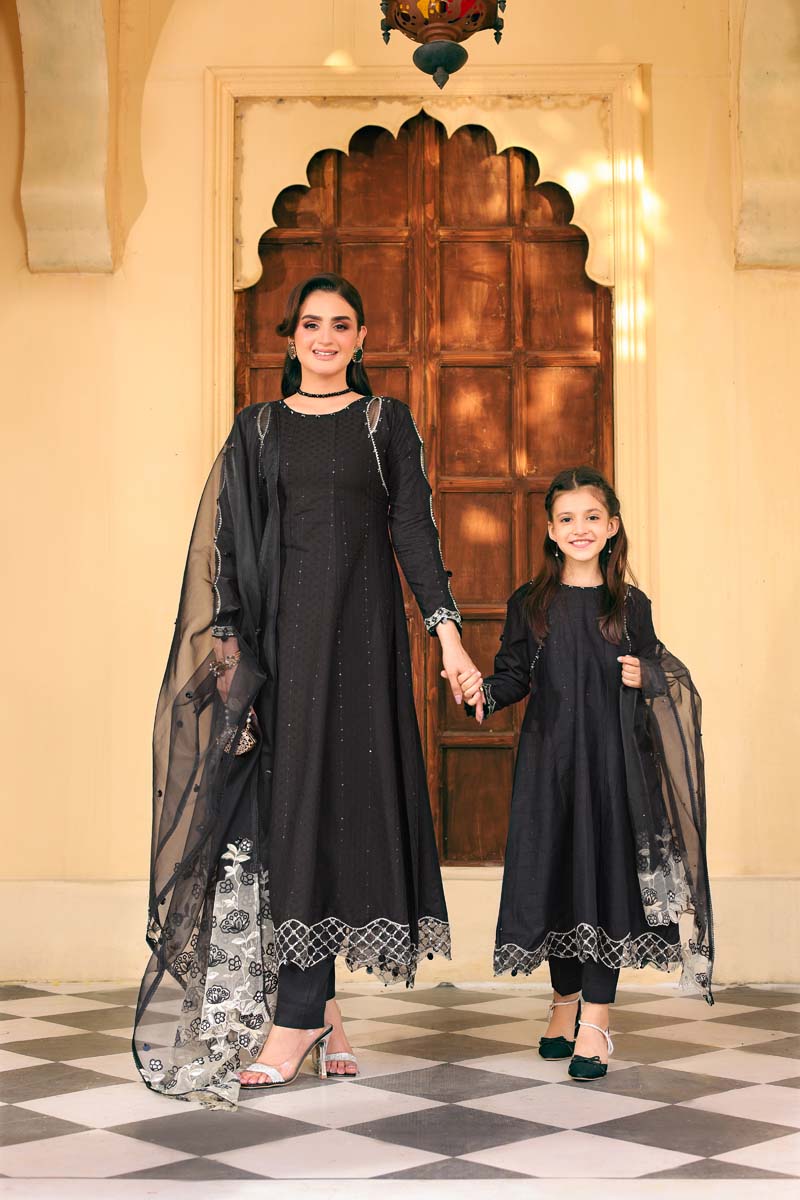 Ally's Mummy & Me Ladies Black Eid Outfit AL887
