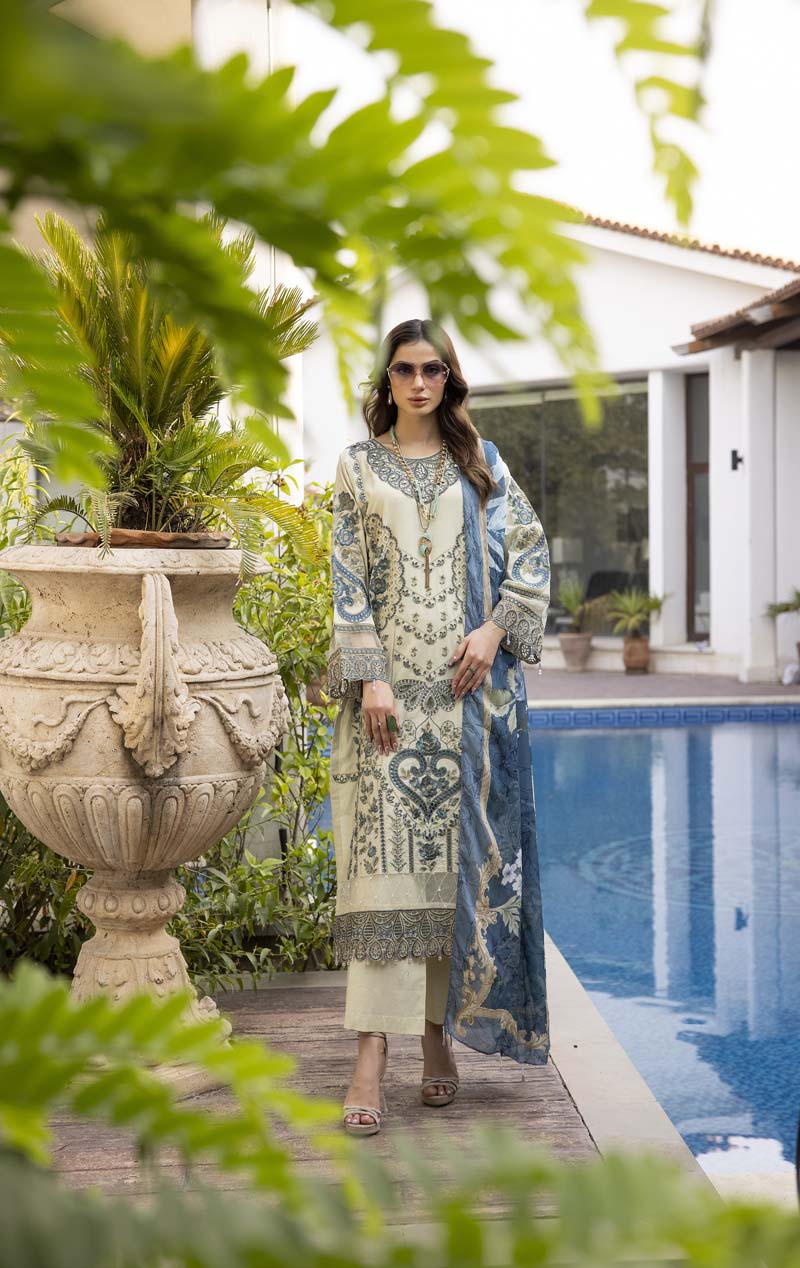 Ivana Luxury Mint Green Chikan Kari Desi Eid Outfit SIG10 - Desi Posh
