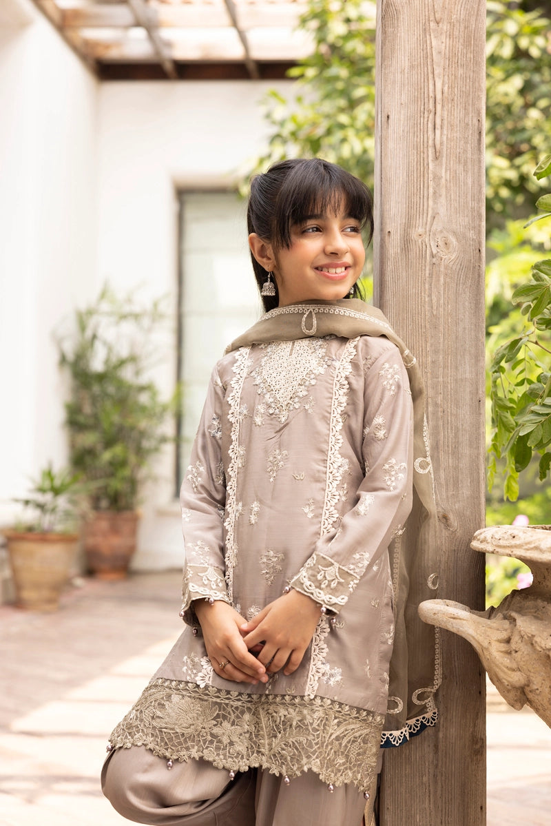Ivana Mummy & Me Kids Farshi Salwar Khaki Eid Outfit 2503K