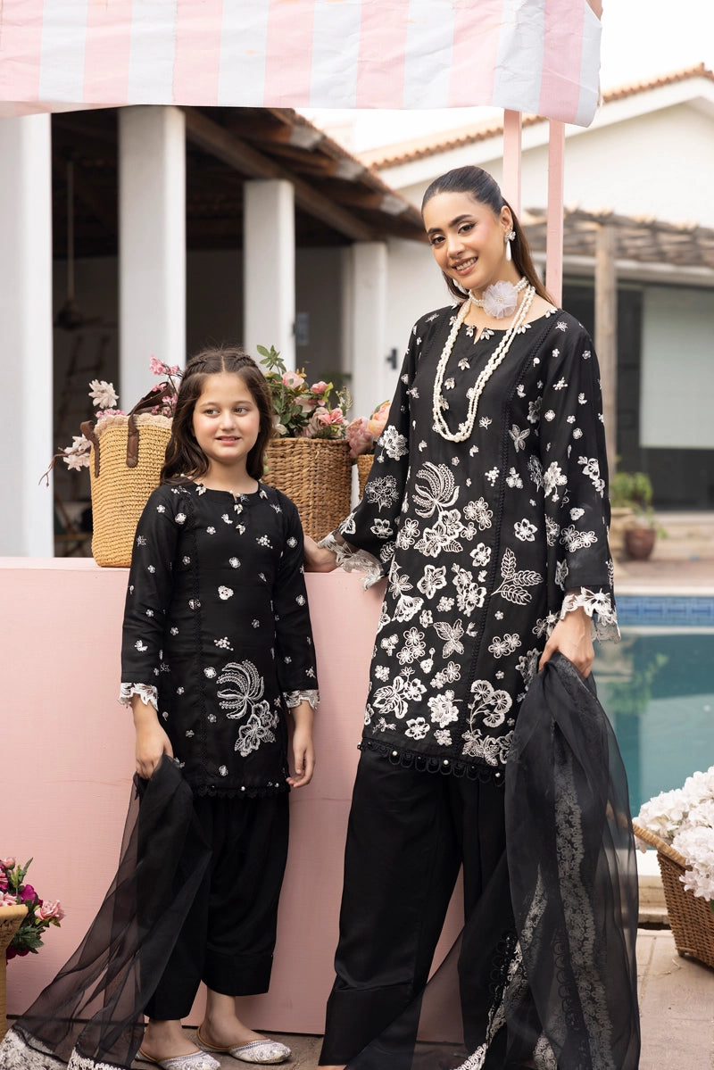 Ivana Mummy & Me Ladies Black Farshi Salwar Eid Outfit 2505