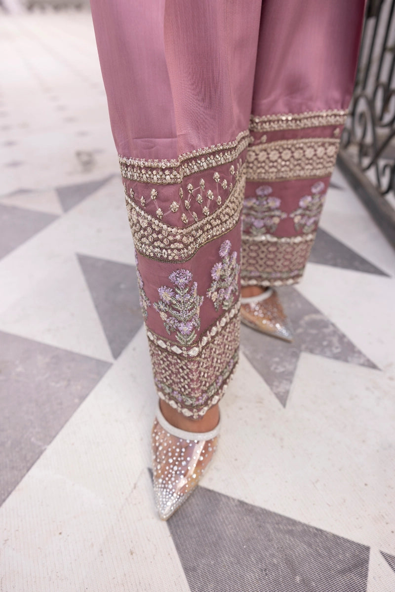 Ethnic Premium Inspired Eid Collection Outfit With Embroidered Farshi Salwar Eth02 - Desi Posh