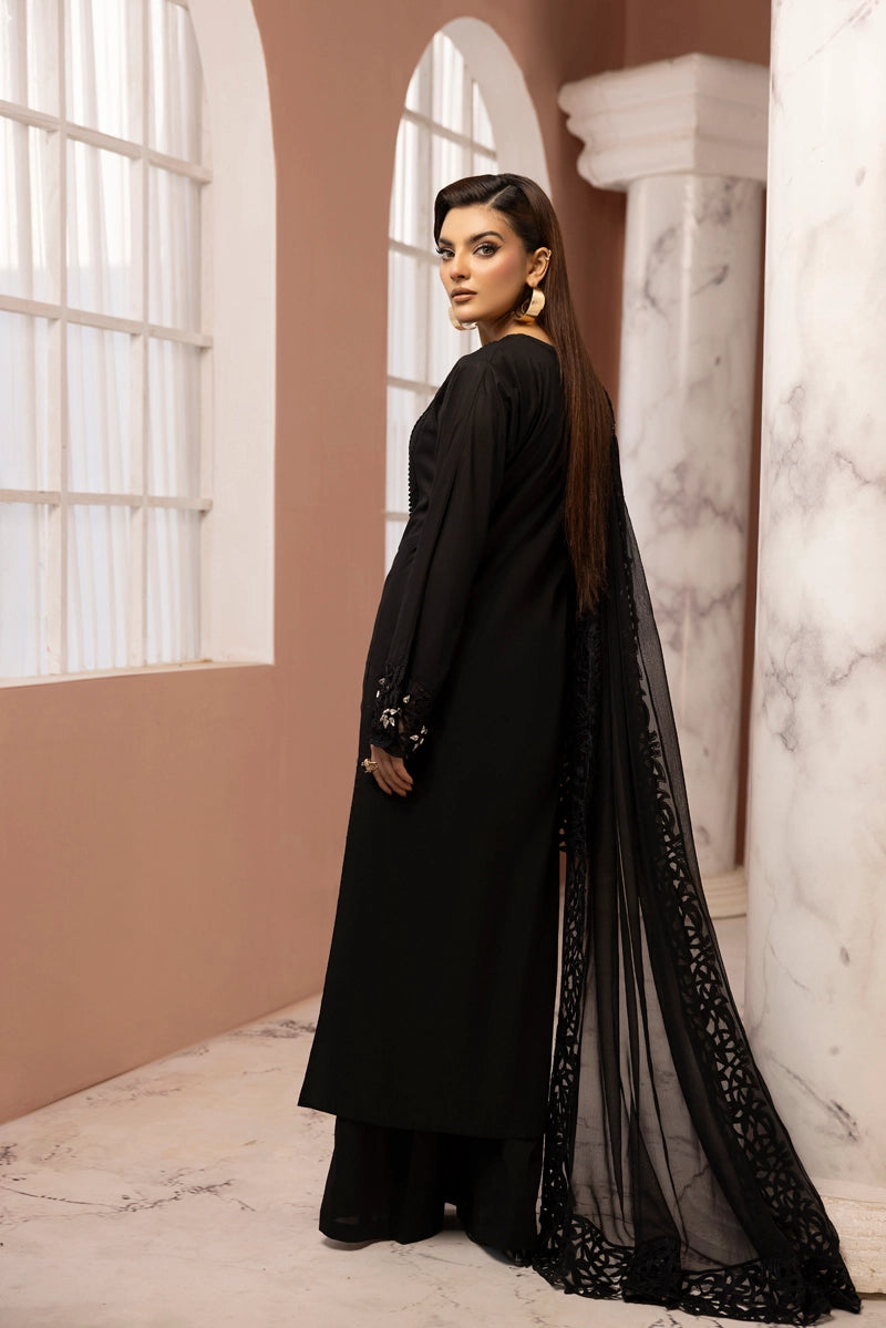Nakhra Premium Cotton Ladies Desi Eid Outfit BEF05 Black - Desi Posh