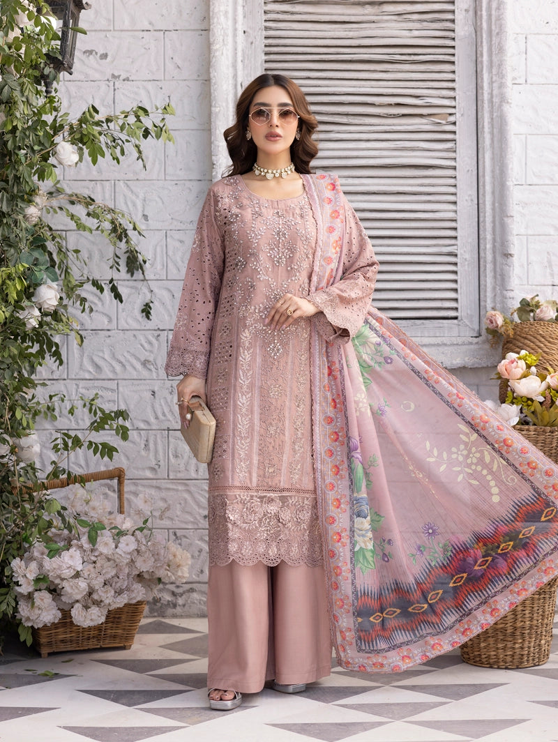 Amelia Mummy & Me Ladies Peach Eid Outfit