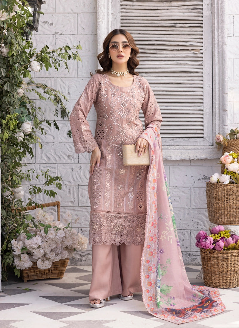Amelia Mummy & Me Ladies Peach Eid Outfit