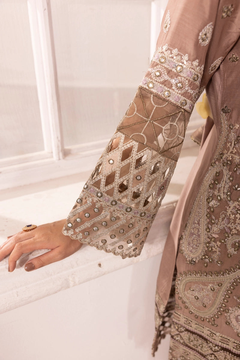 Imrozia Premium Inspired Embroidered 3 Piece Farshi Salwar Wedding Outfit - Desi Posh