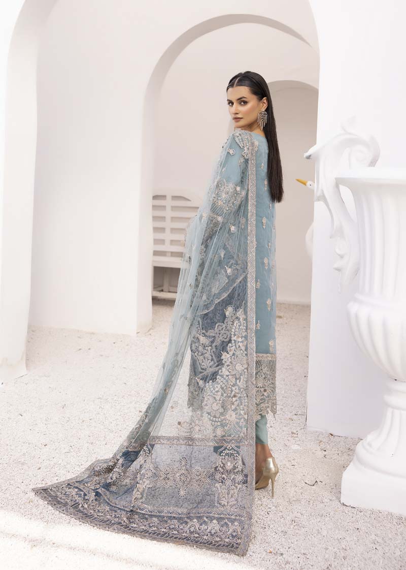 Imrozia Premium Inspired Embroidered 3 Piece Anora Wedding Outfit - Desi Posh