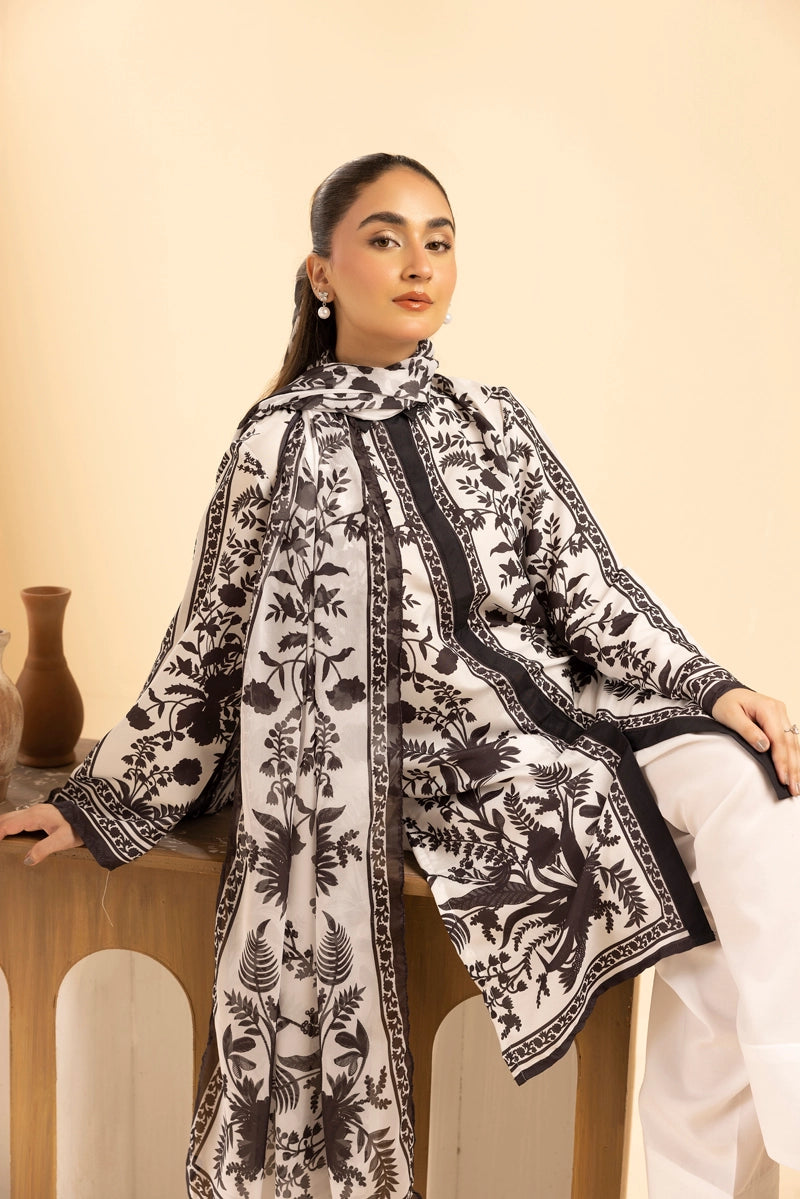 Sania Maskatiya 4 Piece Summer Lawn Suit With Palazzo Trousers & Salwar CRP2596