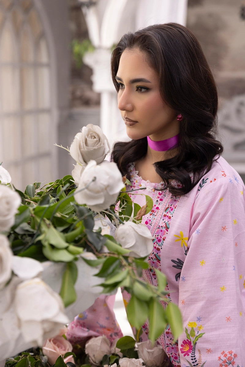 Sapphire Inspired 2 Piece Co-ords Khaddar Winter Outfit Pink