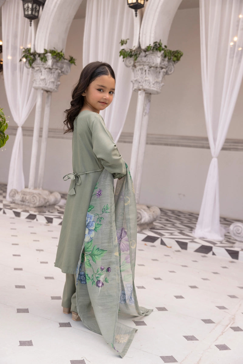Amelia Mummy & Me Girls Green Eid Outfit