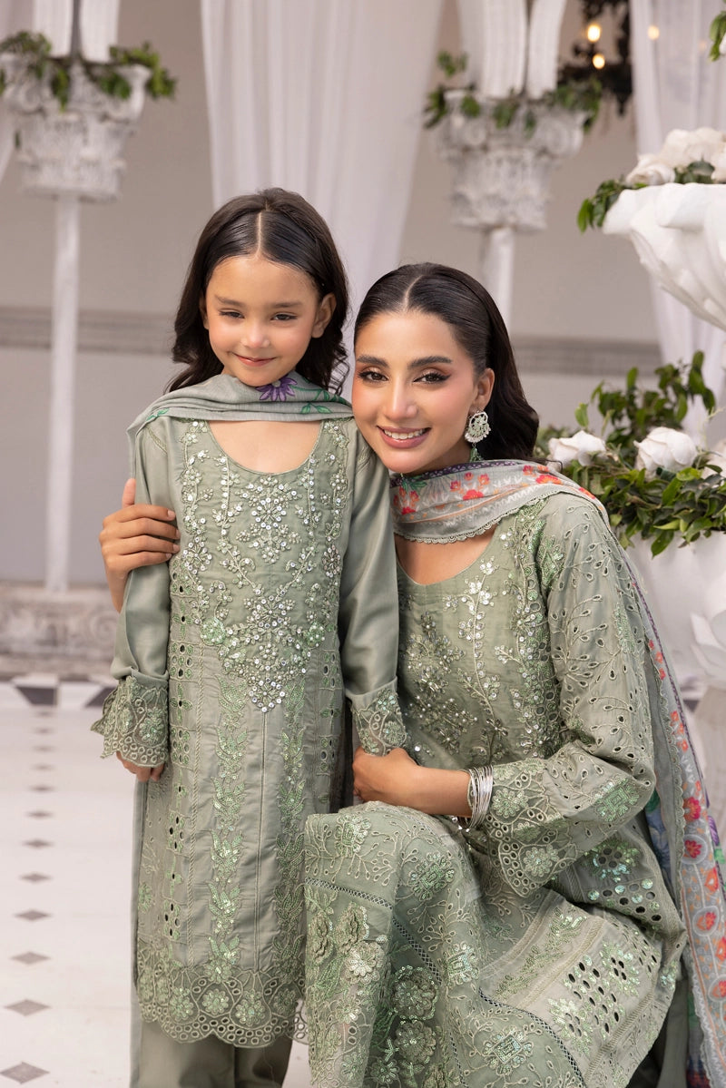 Amelia Mummy & Me Ladies Green Eid Outfit