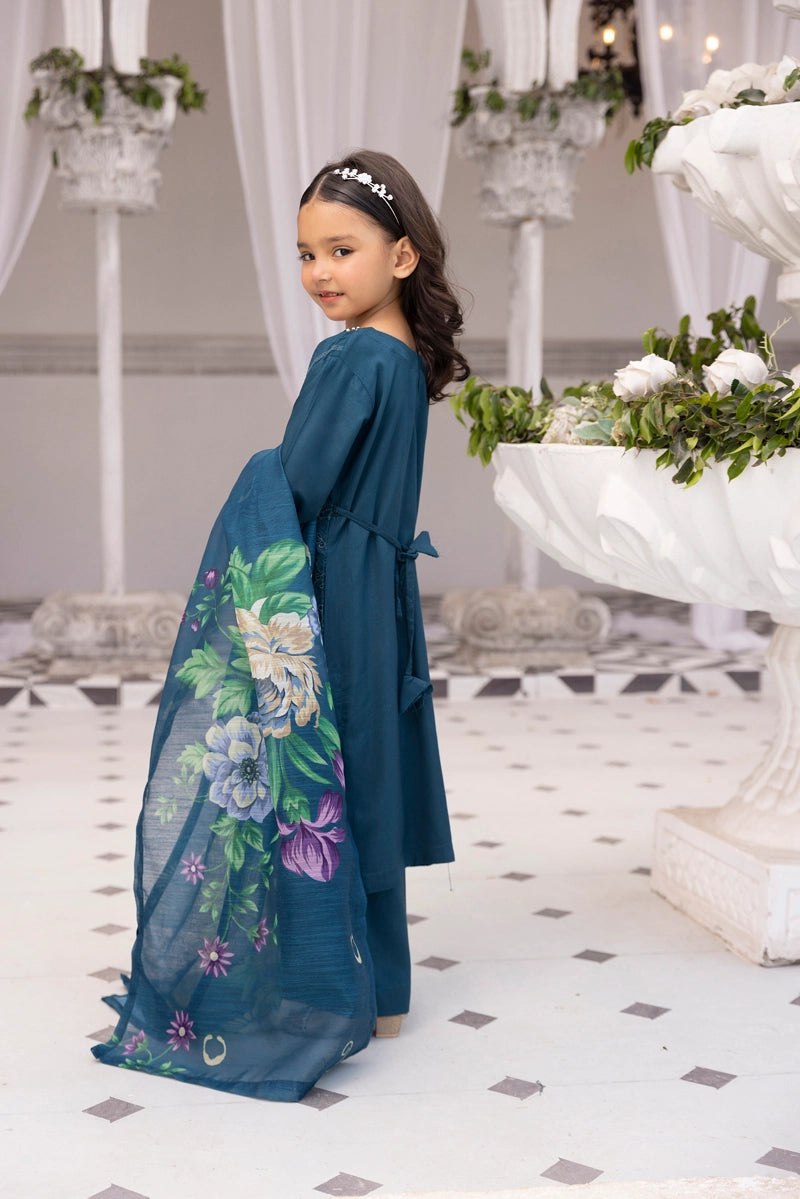 Amelia Mummy & Me Girls Teal Eid Outfit
