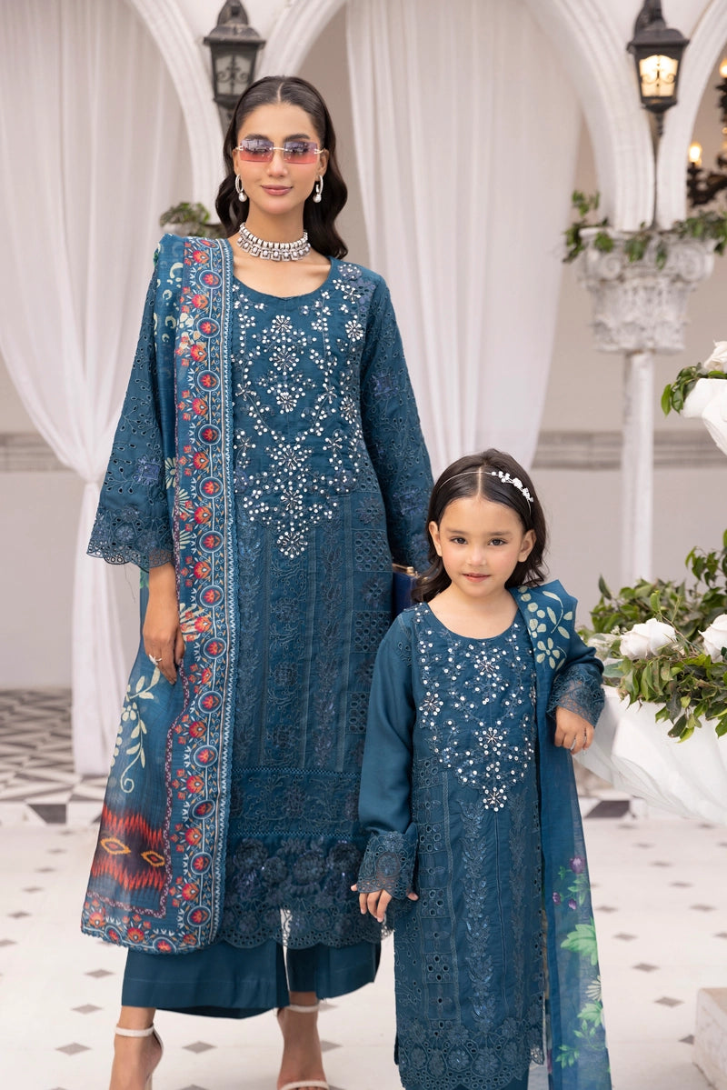 Amelia Mummy & Me Ladies Teal Eid Outfit