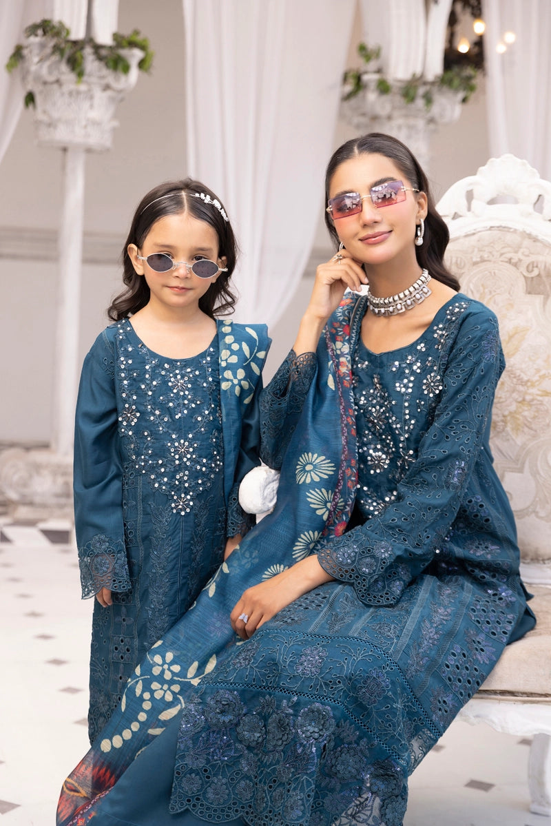 Amelia Mummy & Me Ladies Teal Eid Outfit