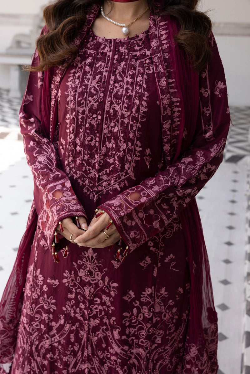 Jalwa Ladies 3 Piece Palazzo Suit With Chiffon Dupatta