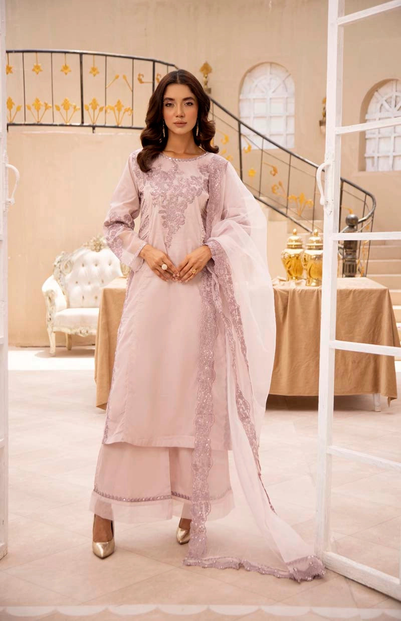 Nakhra Mummy & Me Ladies Pastel Lilac Eid Outfit NKR06 - Desi Posh