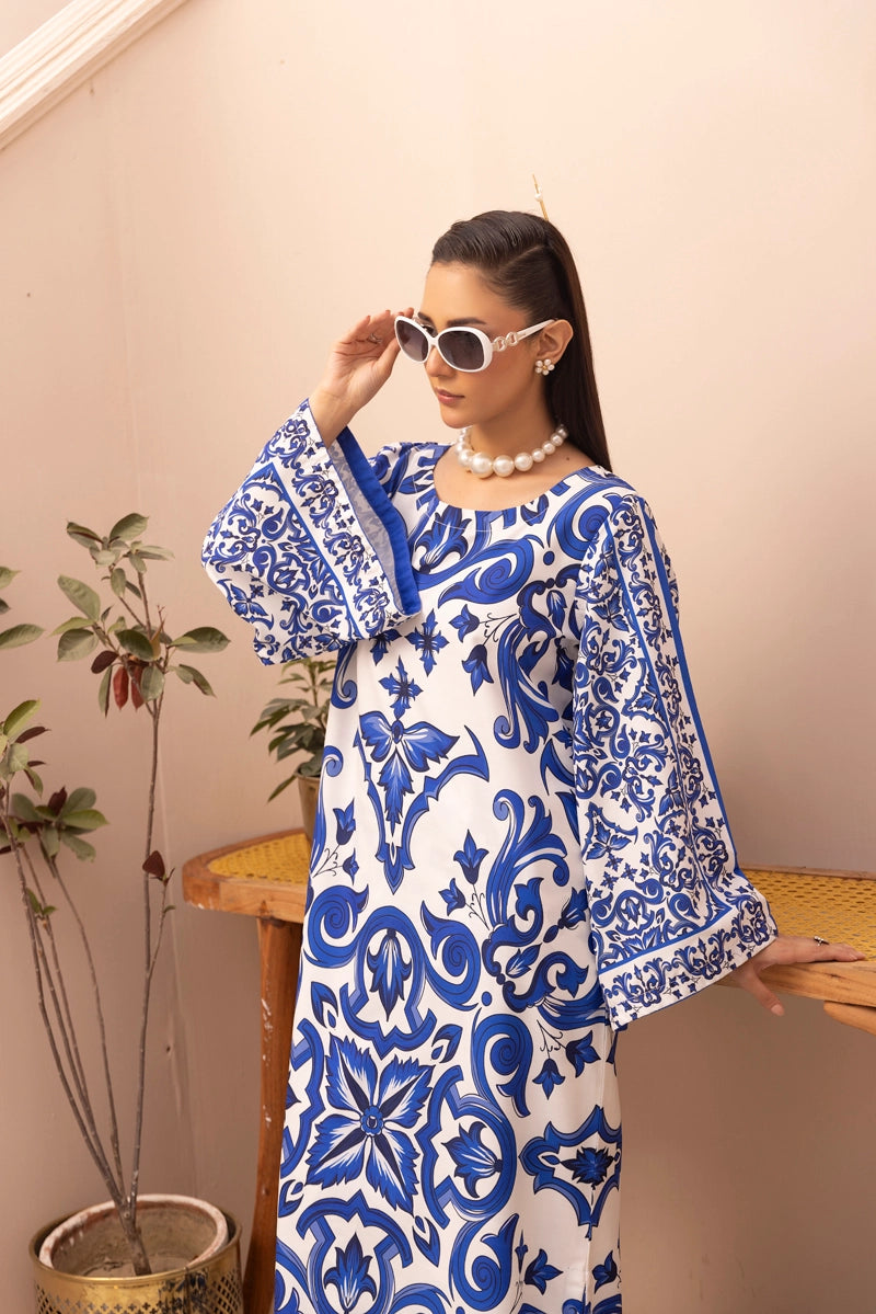 Dolce Designer Inspired 2 Piece Co-ords Winter Outfit Blue