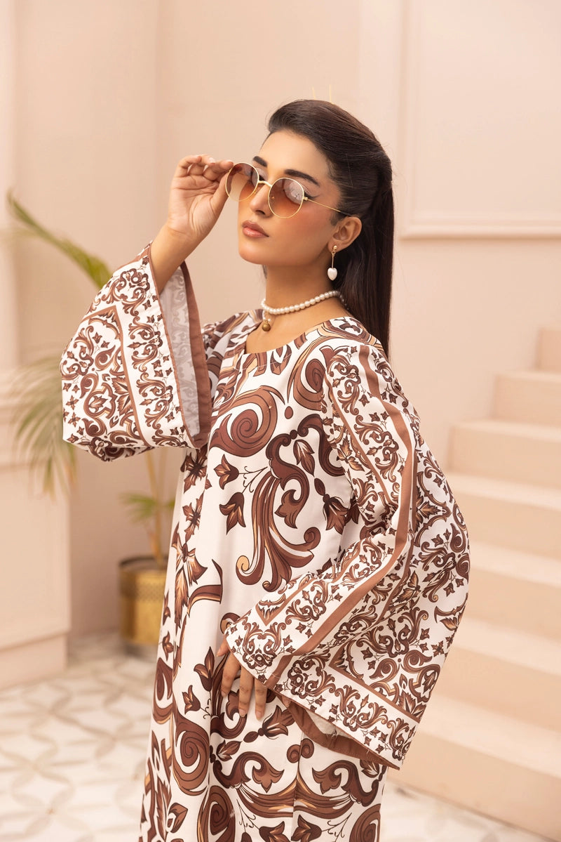 Dolce Designer Inspired 2 Piece Co-ords Winter Outfit Brown