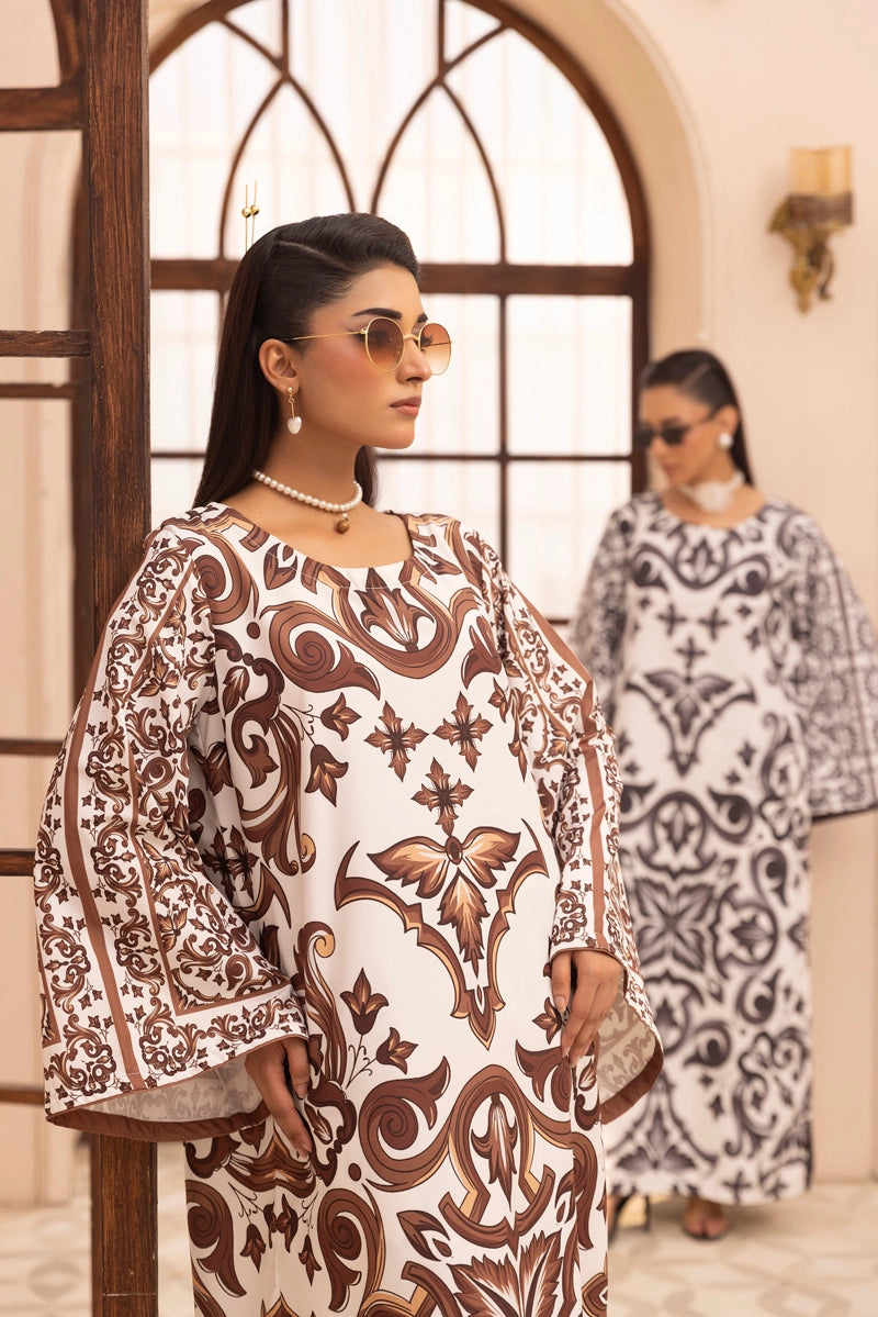 Dolce Designer Inspired 2 Piece Co-ords Winter Outfit Brown