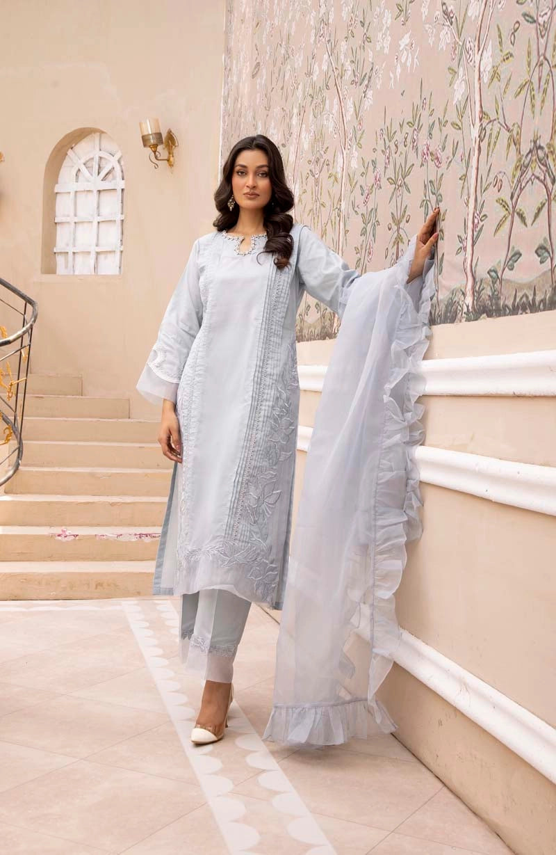 Nakhra Mummy & Me Ladies Pastel Blue Eid Outfit NKR04 - Desi Posh