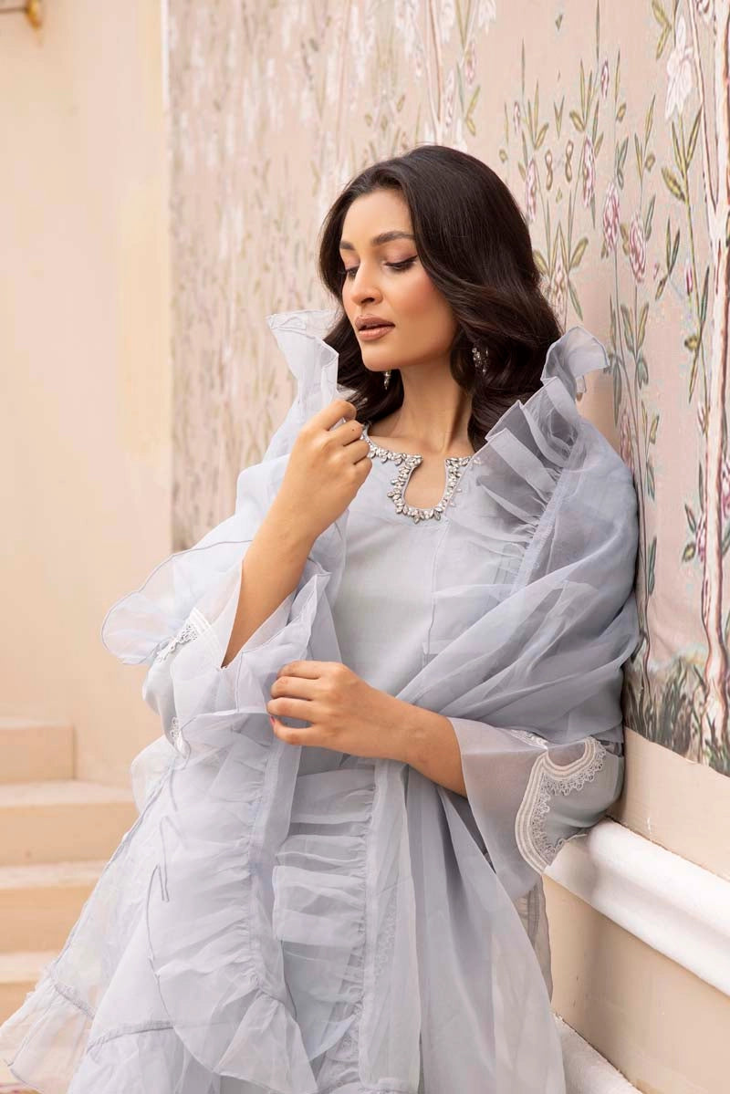 Nakhra Mummy & Me Ladies Pastel Blue Eid Outfit NKR04 - Desi Posh