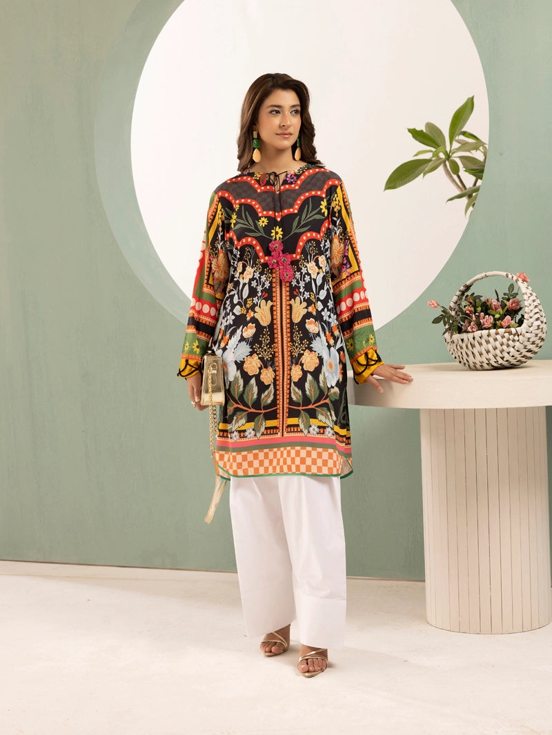 Ethnic Designer Inspired 2 Piece Co-ords Satin Lawn Farshi Salwar Outfit