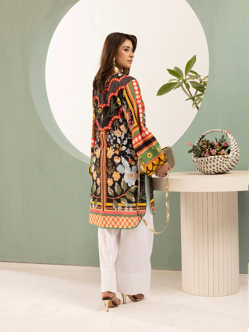 Ethnic Designer Inspired 2 Piece Co-ords Satin Lawn Farshi Salwar Outfit