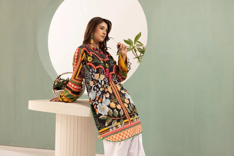 Ethnic Designer Inspired 2 Piece Co-ords Satin Lawn Farshi Salwar Outfit