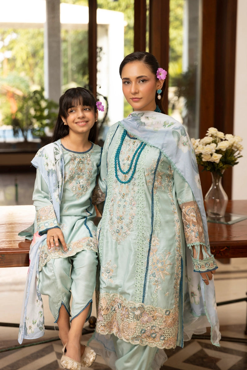 Riwayat Premium Viscose Girls Tulip Salwar Eid Outfit RP04K