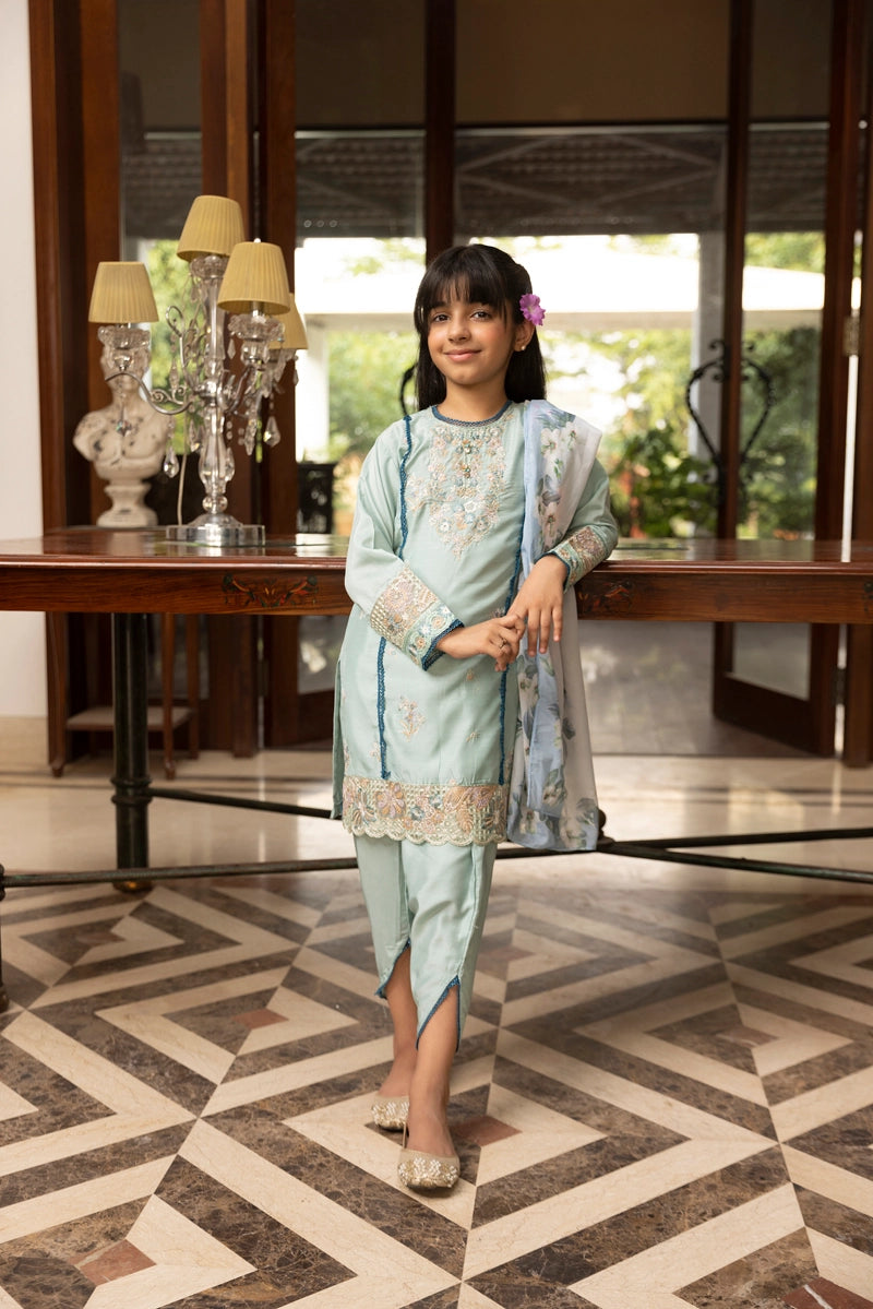 Riwayat Premium Viscose Girls Tulip Salwar Eid Outfit RP04K