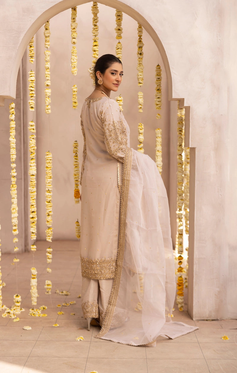 Aliyah Mother & Daughter Skin Ladies Wedding Palazzo Oufit - Desi Posh