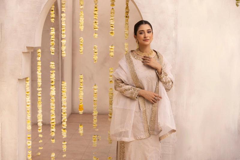 Aliyah Mother & Daughter Skin Ladies Wedding Palazzo Oufit - Desi Posh
