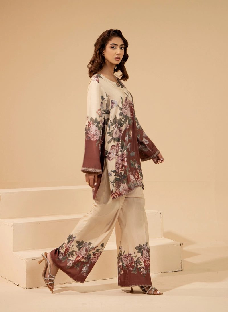 Sapphire Inspired 2 Piece Co-ords Slub Khaddar Winter Outfit D1