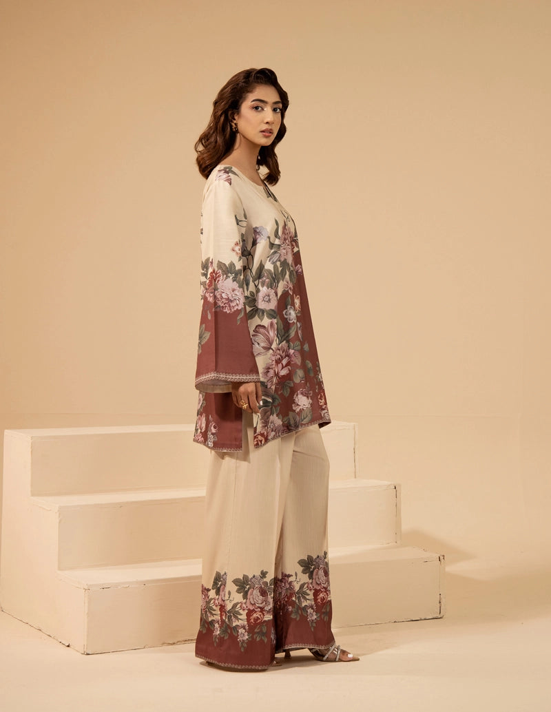 Sapphire Inspired 2 Piece Co-ords Slub Khaddar Winter Outfit D1