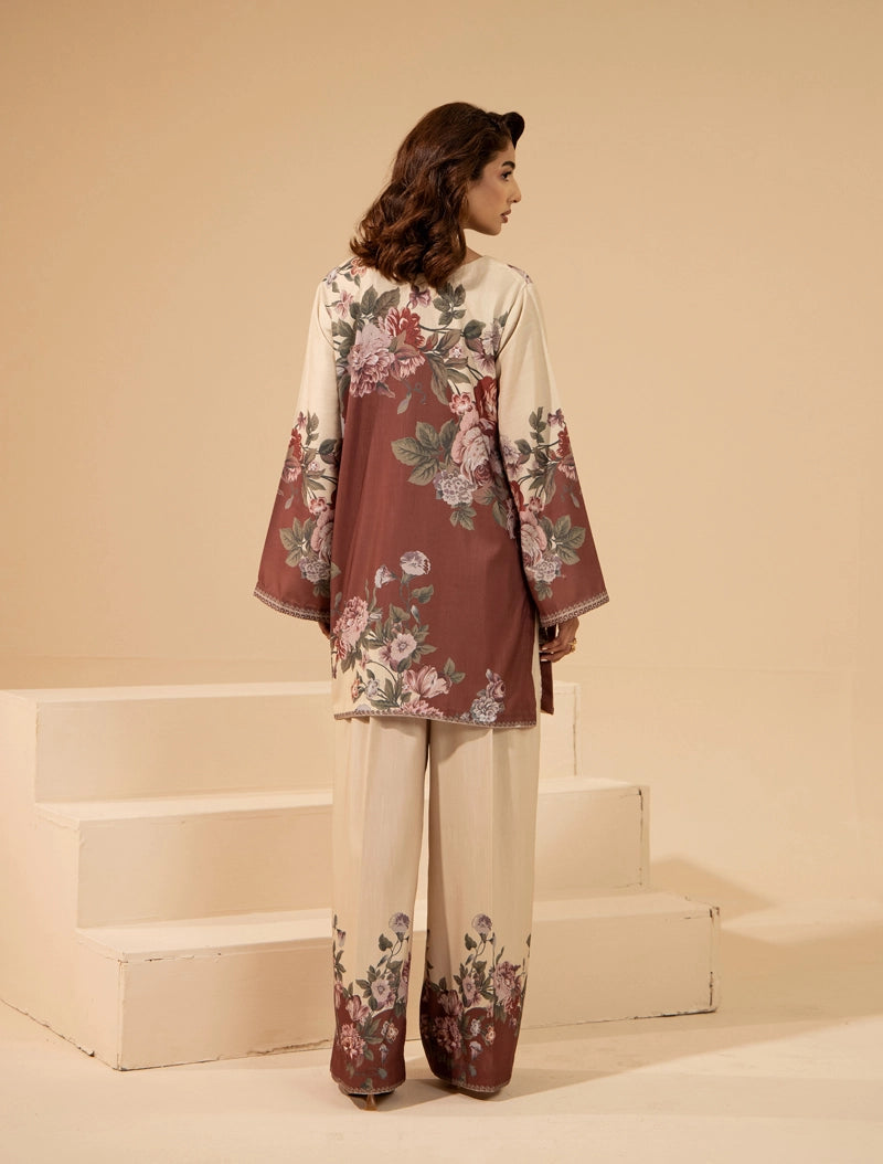 Sapphire Inspired 2 Piece Co-ords Slub Khaddar Winter Outfit D1