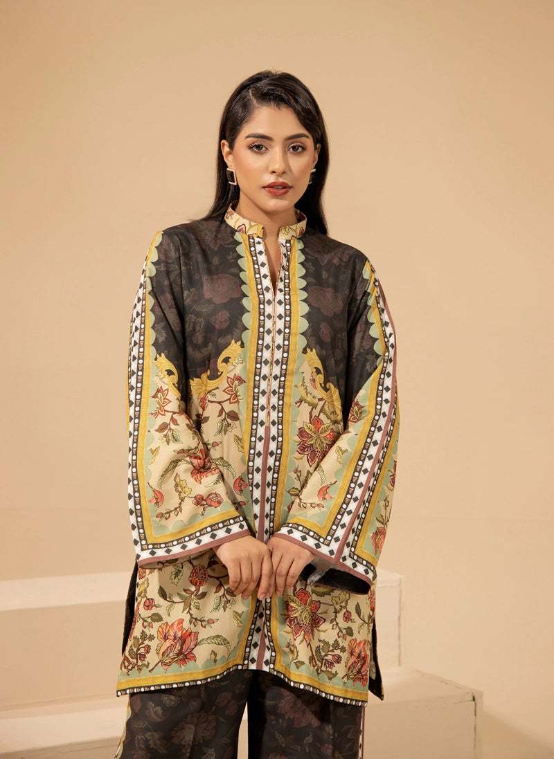 Sapphire Inspired 2 Piece Co-ords Slub Khaddar Winter Outfit D2