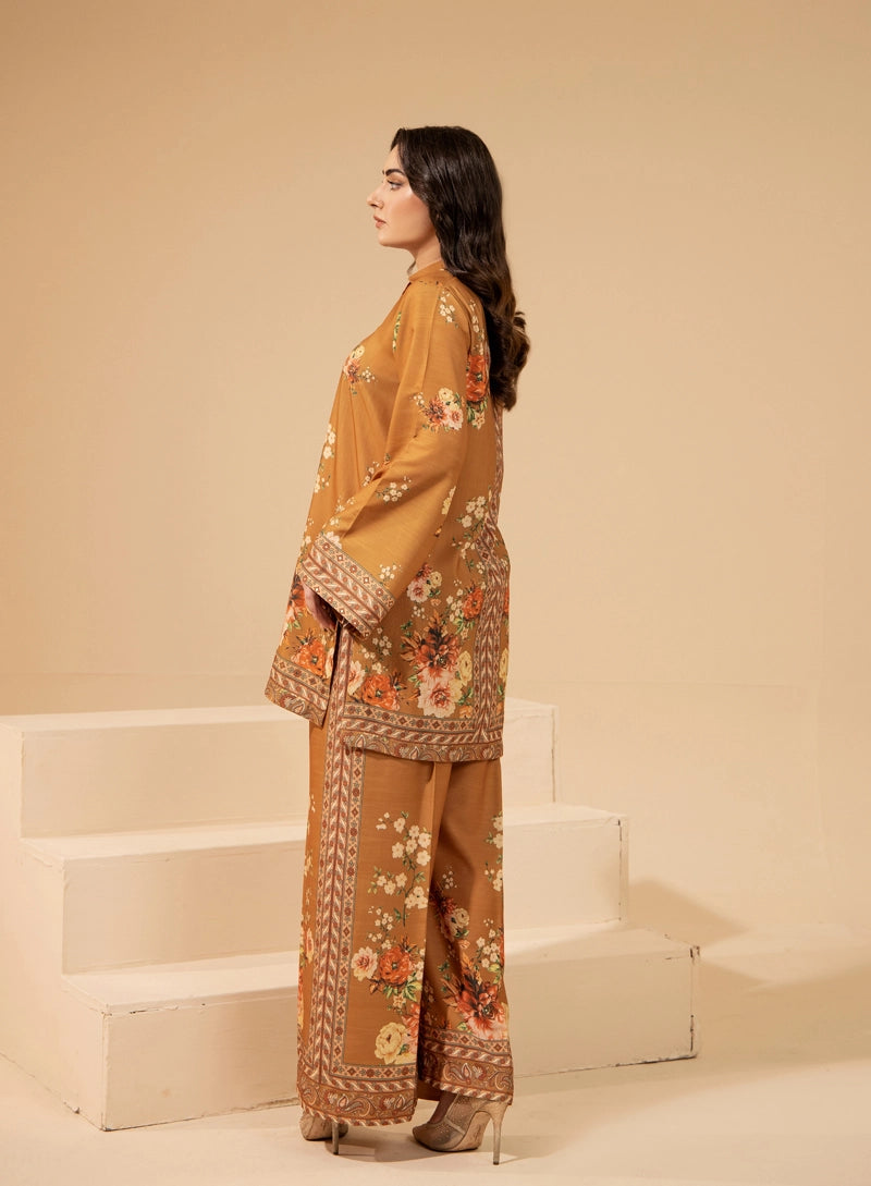 Sapphire Inspired 2 Piece Co-ords Slub Khaddar Winter Outfit D3