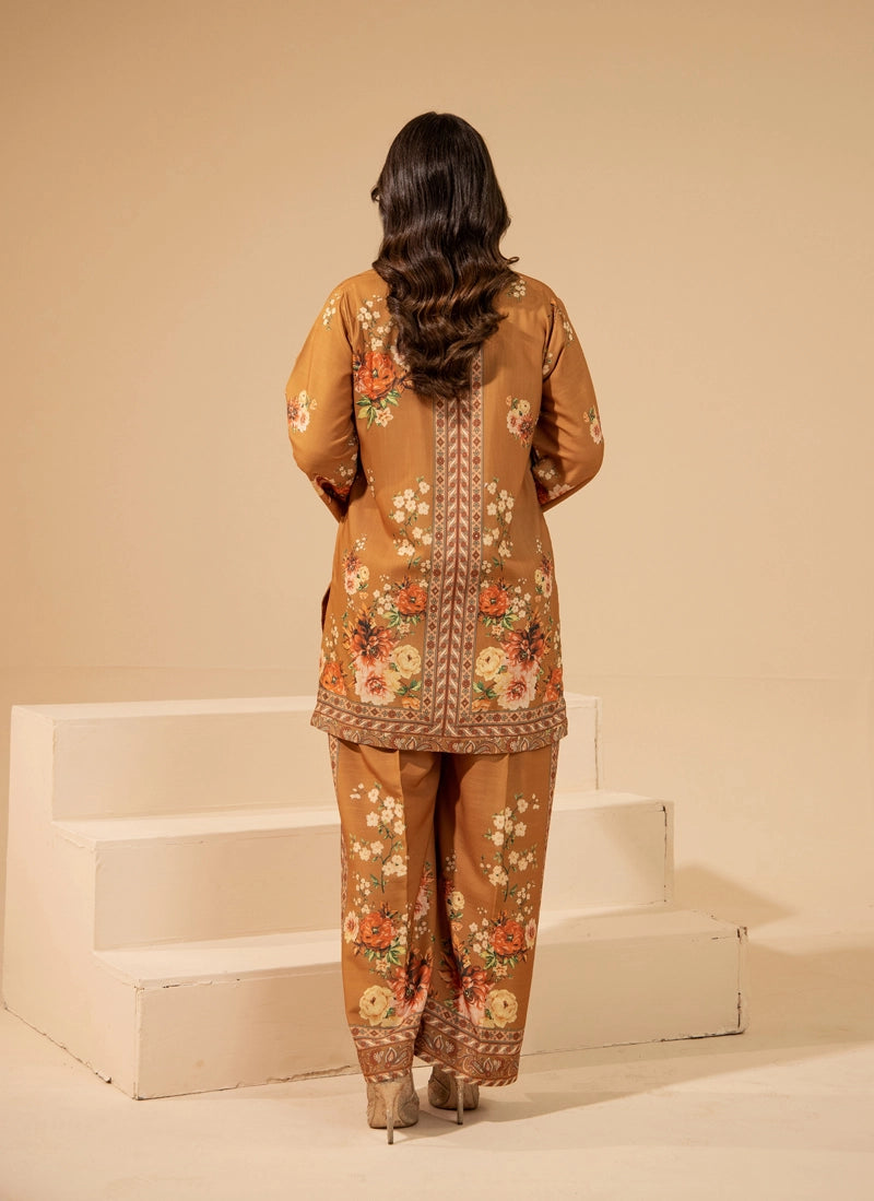 Sapphire Inspired 2 Piece Co-ords Slub Khaddar Winter Outfit D3