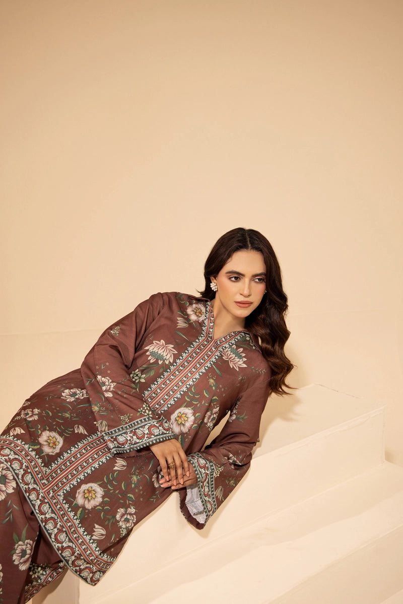 Sapphire Inspired 2 Piece Co-ords Slub Khaddar Winter Outfit D5