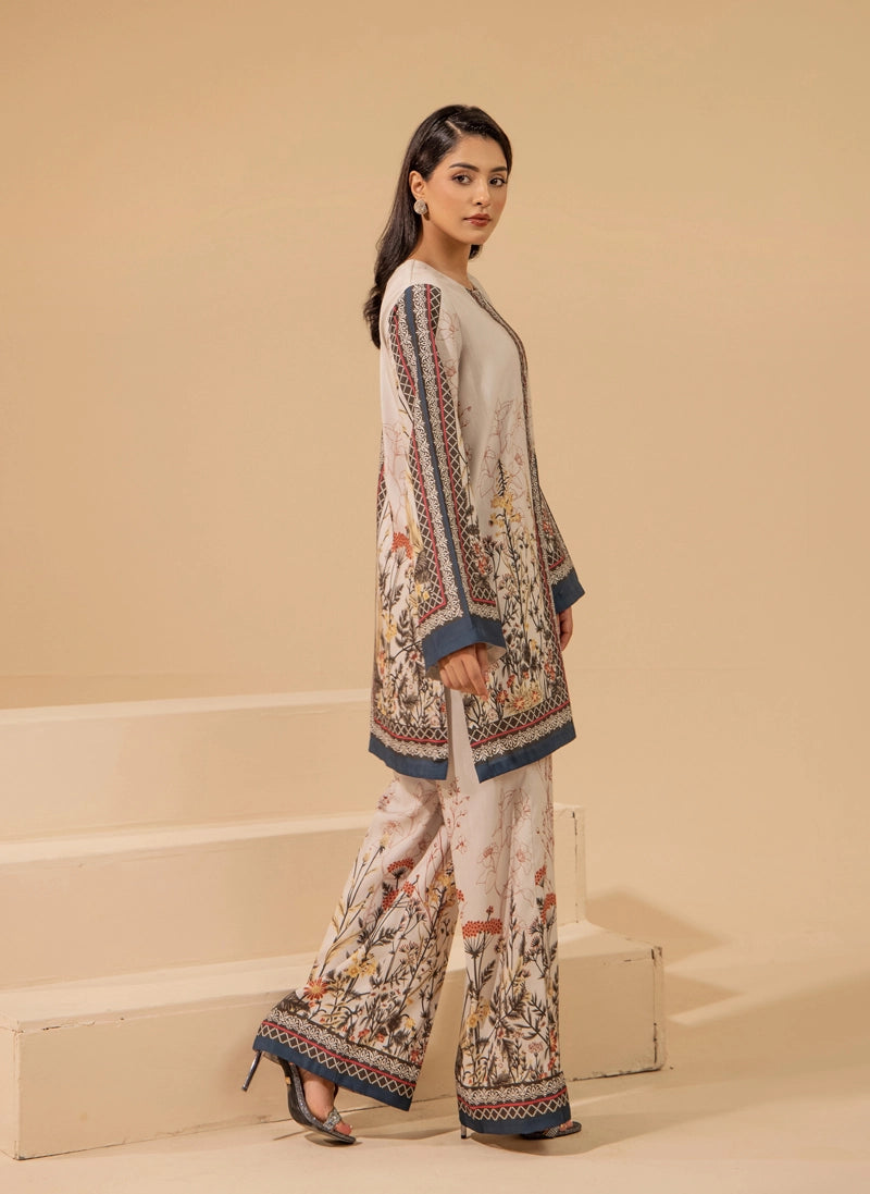 Sapphire Inspired 2 Piece Co-ords Slub Khaddar Winter Outfit D7