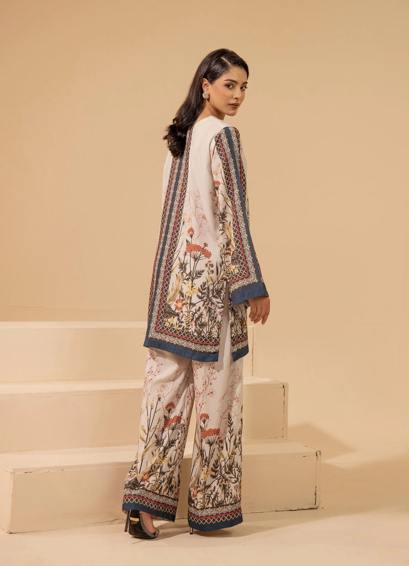 Sapphire Inspired 2 Piece Co-ords Slub Khaddar Winter Outfit D7