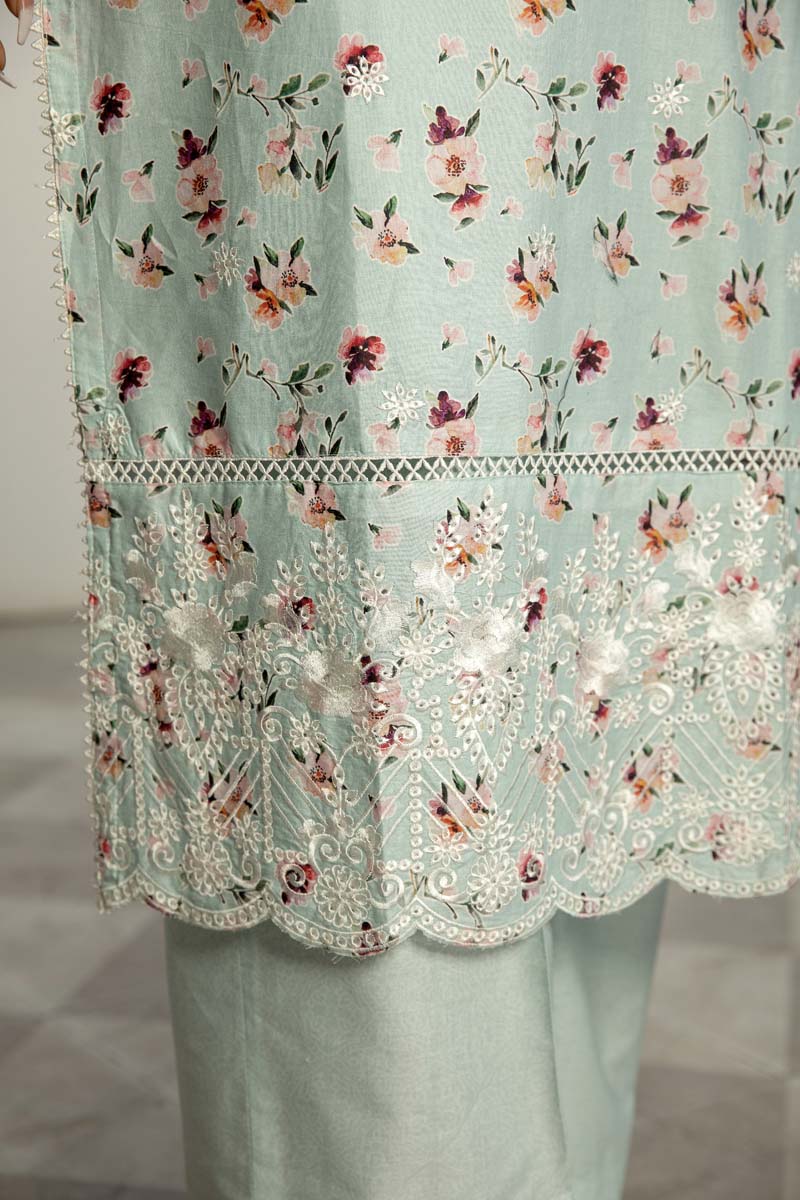Sehar Cotton Pakistani Palazzo 3 Piece Chikan Kari Suit EB03 - Desi Posh